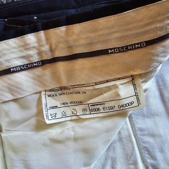 Vintage Moschino Wool Striped Blazer and Pants - Picture 9 of 11